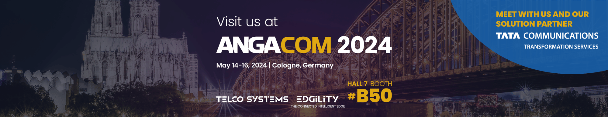 Visit us at ANGA COM 2024 | Telco Systems | Edgility by Telco